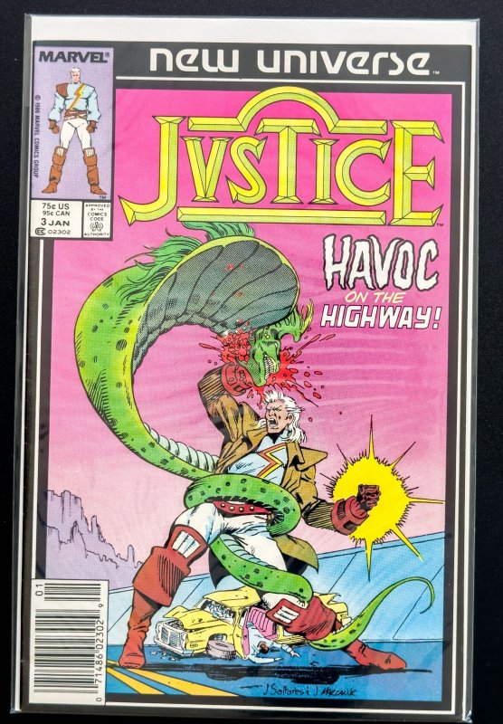 Justice #1,2,3,5,6 (1986) [Lot of 5 bks] - Classic Marvel Series - VF+