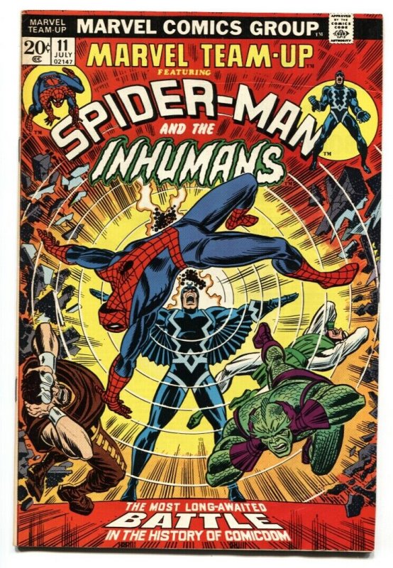 Marvel Team-Up #11 1973-SPIDER-MAN / INHUMANS VF+