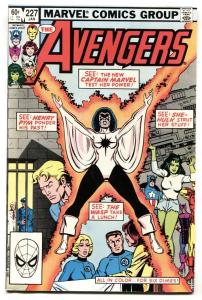 Avengers #227 1982 Captain Marvel Monica Rambeau joins the Avengers NM-