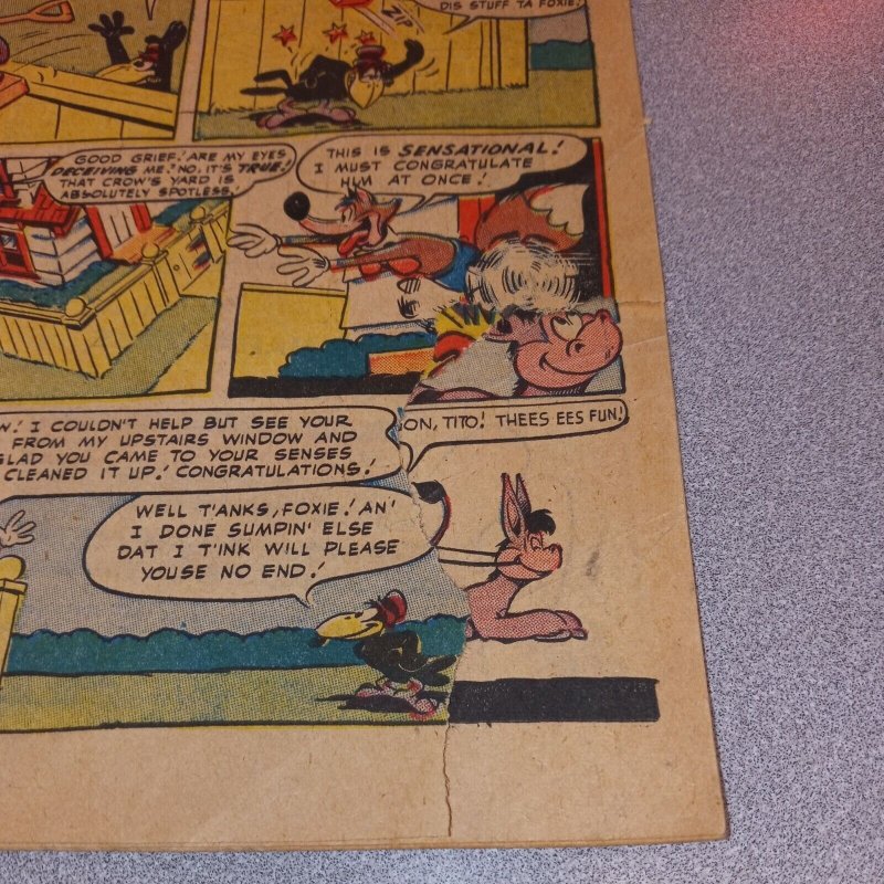 REAL SCREEN COMICS #67 dc 1953 FOX AND THE CROW Funny animal golden age cartoon 