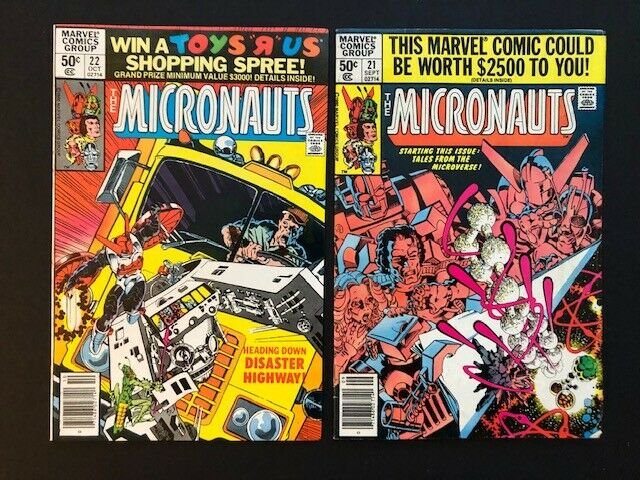 Lot of 12-Marvel THE MICRONAUTS 1979/80 #11-13,15,17-24  VG/F (A178)