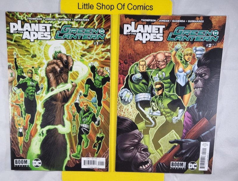 Planet of the Apes Green Lantern #1 2 3 4 5 6 Complete 1-6 Set 2017 Boom! Studio