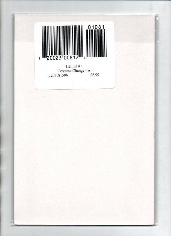 Hellina #1 Costume Change Kickstarter A Variant Boundless - Sealed - NM