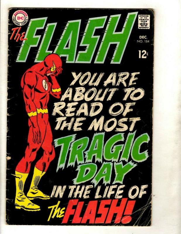 Flash # 184 VG DC Silver Age Comic Book Superman Batman Green Lantern Arrow GK1