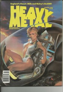Heavy Metal Magazine Vol. 14 #6 VINTAGE Jan 1991 Wayne Duford Cover GGA
