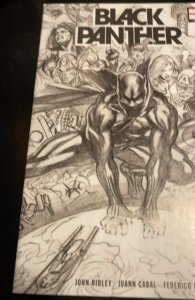 Black Panther # 1Alex Ross Sketch 2nd Print Marvel 2022