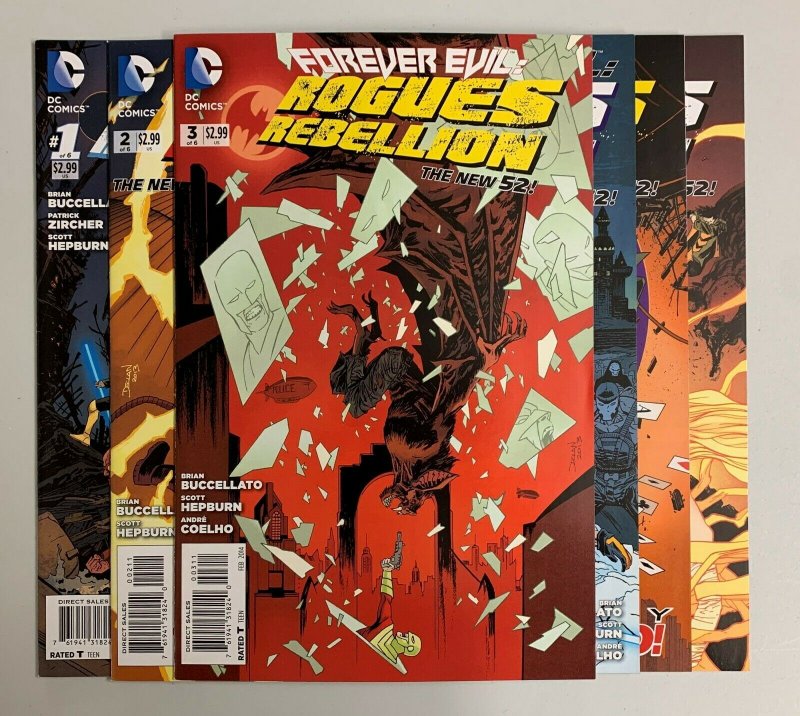 Forever Evil Rogues Rebellion #1-6 Set (DC 2013) Brian Buccellato (8.5+) 