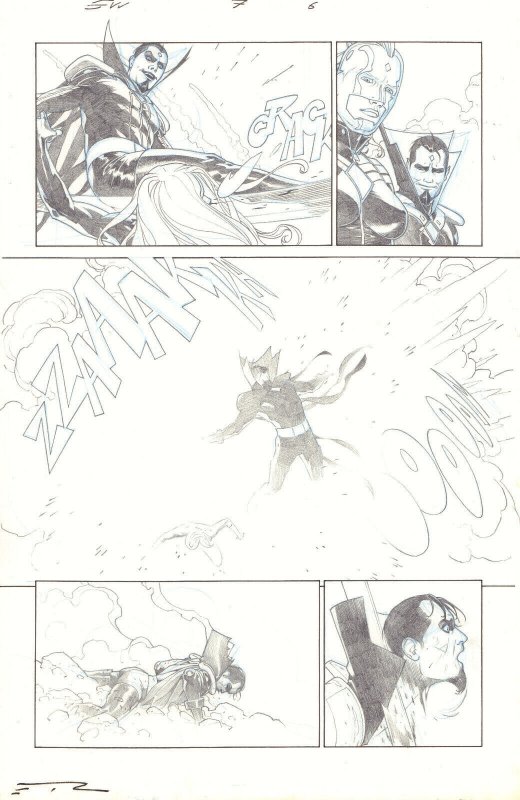 Secret Wars #7 p.6 Captain Marvel Carol Danvers & Mister Sinister by Esad Ribic