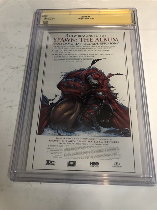Spawn (1997) # 67 (CGC 9.8 SS) Signed Greg Capullo * Image Comics *