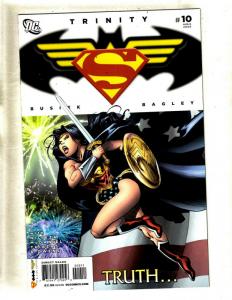 Lot Of 10 Trinity DC Comic Books # 1 2 3 4 5 6 7 8 9 10 Batman Superman WW CJ6