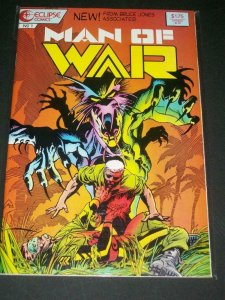 MAN OF WAR #1, VF/NM, Bruce Jones, Eclipse, 1987 more in store