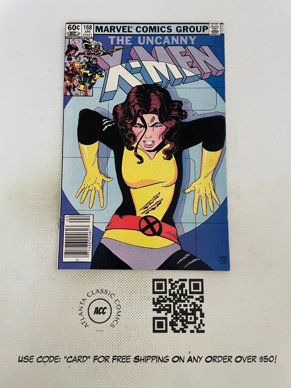 Uncanny X-Men # 168 VF/NM Marvel Comic Book Wolverine Sabretooth 6 RC45