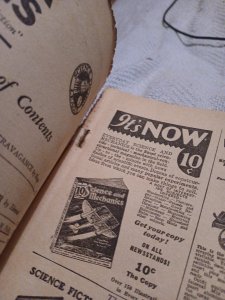 Wonder Stories October 1935 Science Fiction Gernsback Hamilton Pulp Magazine