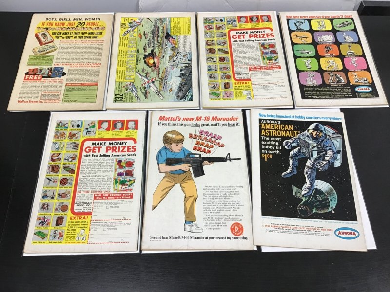 7PC BLACKHAWK LOT (4.0) #197, 199, 219, 229, 230. 235, 236!! 1967