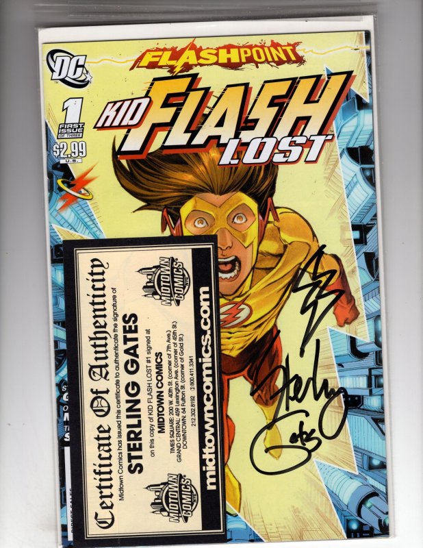 Flashpoint: Kid Flash Lost #1 (2011)  SIGNED W/COA    / MA#6