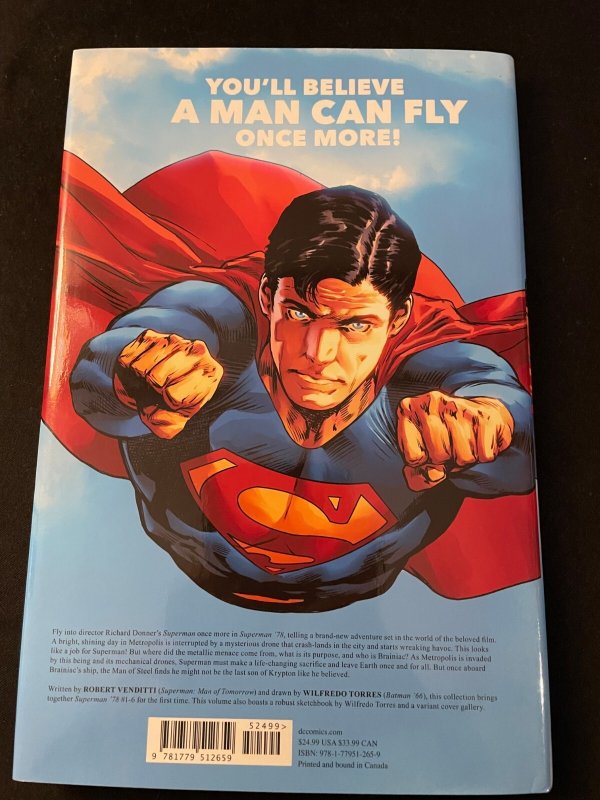 SUPERMAN '78 Hardcover, Robert Venditti, Wilfredo Torres