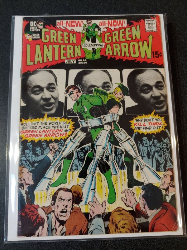 Green Lantern (1971) #84 FINE Green Arrow Neal Adams Art; DC Comics