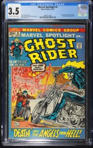 Marvel Spotlight 6 CGC 3.5 2nd appearance of Ghost Rider.