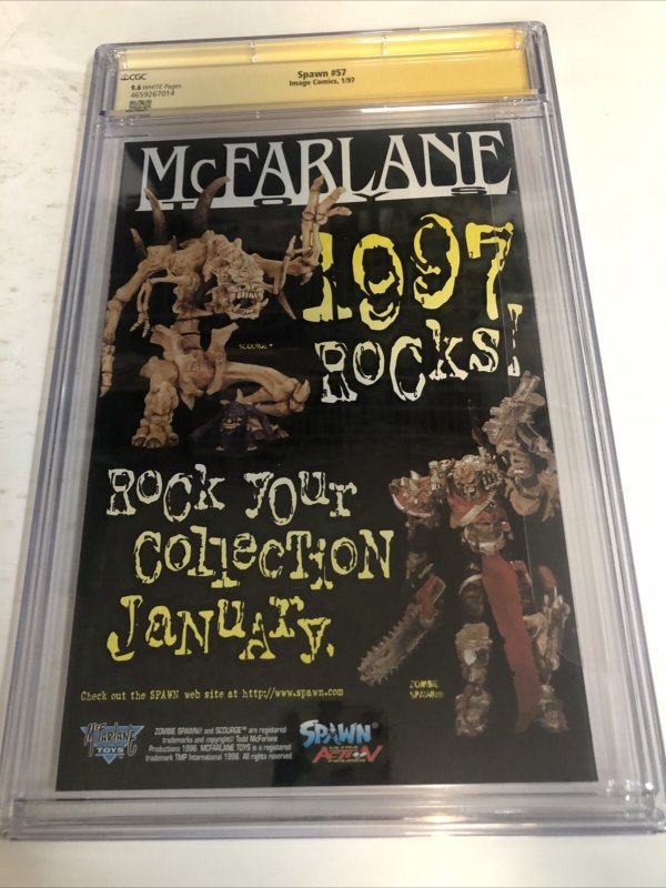 Spawn (1997) # 57 (CGC 9.6 SS) Signed Greg Capullo * Image Comics * Morrison