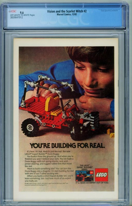 Vision and the Scarlet Witch #2  1982 - Marvel -CGC 9.6 - Comic Book-3839047012