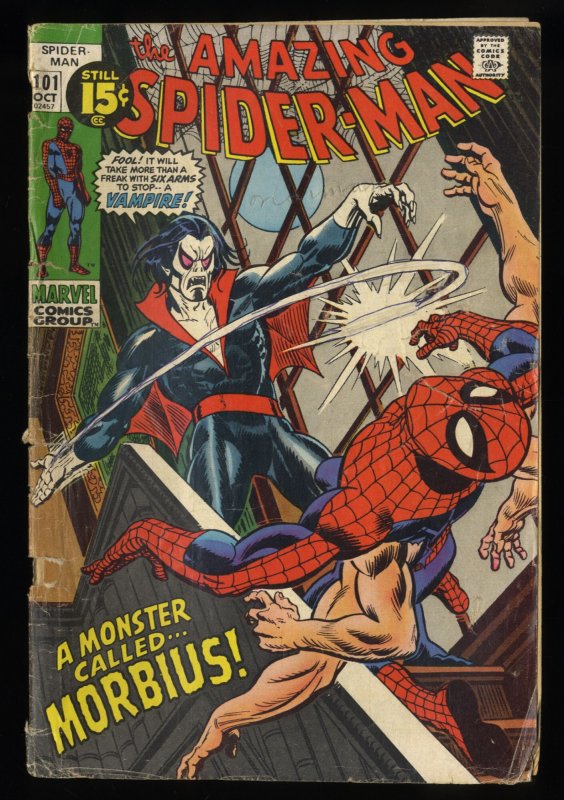 Amazing Spider-Man #101 Qualified 1.8 See Description 1st Appearance Morbius!