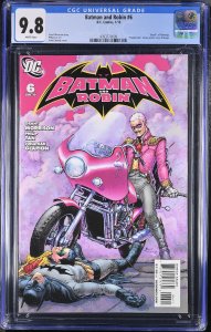 BATMAN AND ROBIN #6 CGC 9.8 -Flamingo Purple Rain cover-DC comic book-4393770009