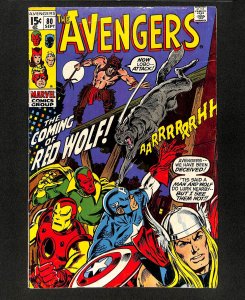 Avengers #80 1st Appearance Red Wolf (William Talltrees)!