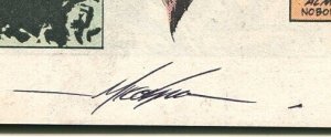 John Sable, Freelance #5 1984-First-Mike Grell signed splash page-origin-VF/NM