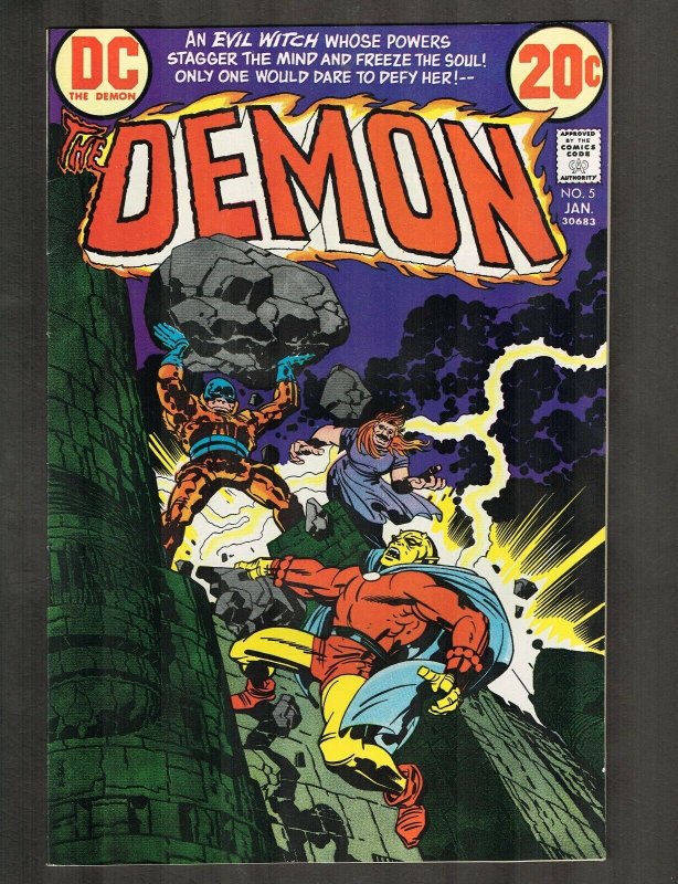 Demon #5 ~Kirby Story, Cvr & Art/Merlin's Word... Demon's Wrath!~1973 (7.5) WH
