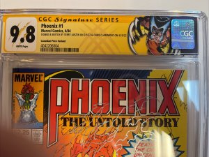 Phoenix (1984) # 1 (CGC 9.8) Canadian (CPV) Signed & Remark Claremont & Austin