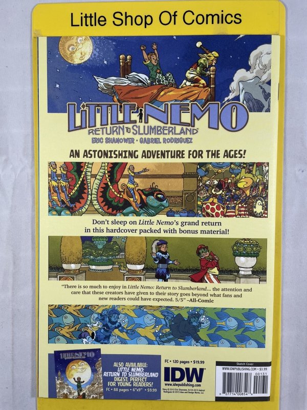 Donald Duck #1 Blank Sketch Variant 2015 IDW Publishing