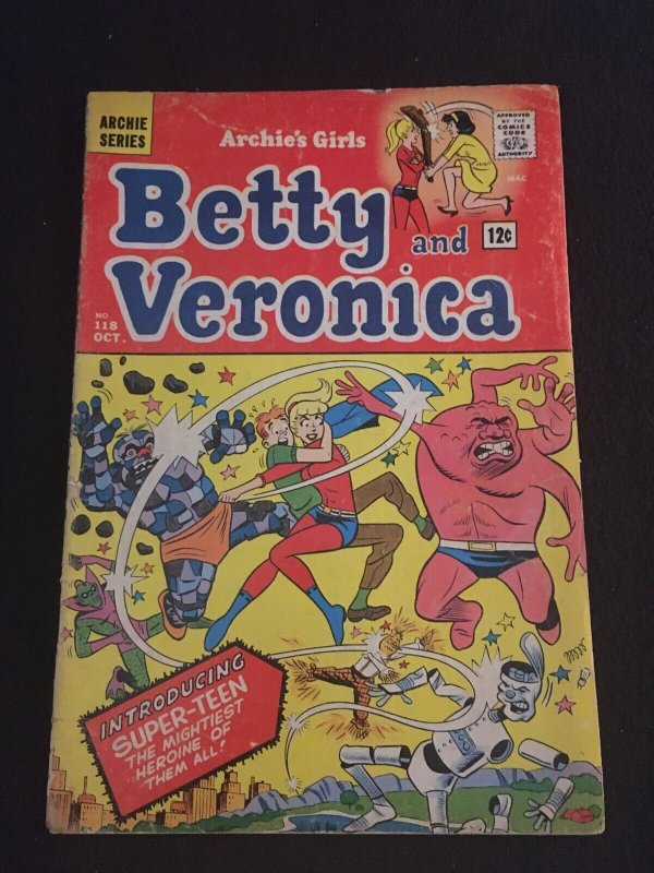 ARCHIE'S GIRLS, BETTY AND VERONICA #118 G Condition 