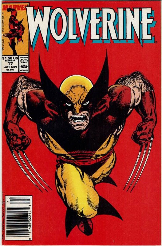 Wolverine #17 (1988 v2) Newsstand John Byrne 1st Geist NM