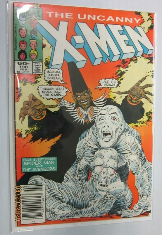 Uncanny X-Men #190 Newsstand 1st Series 4.0 VG (1985)