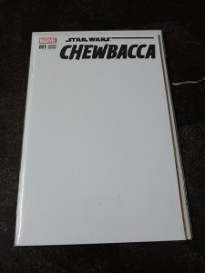 STAR WARS CHEWBACCA #1 COMIC BLANK VARIANT SKETCH COVER