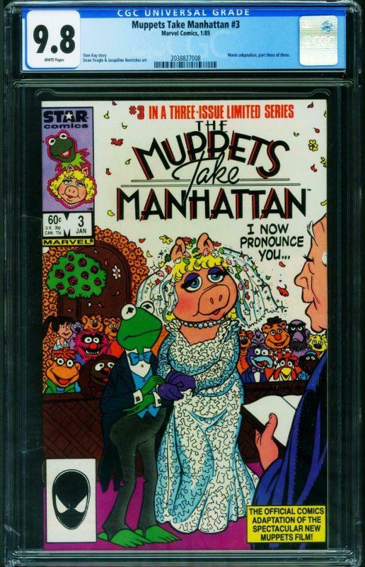 MUPPETS TAKE MANHATTAN #3 1984 -CGC 9.8 -MARVEL- 2038827008