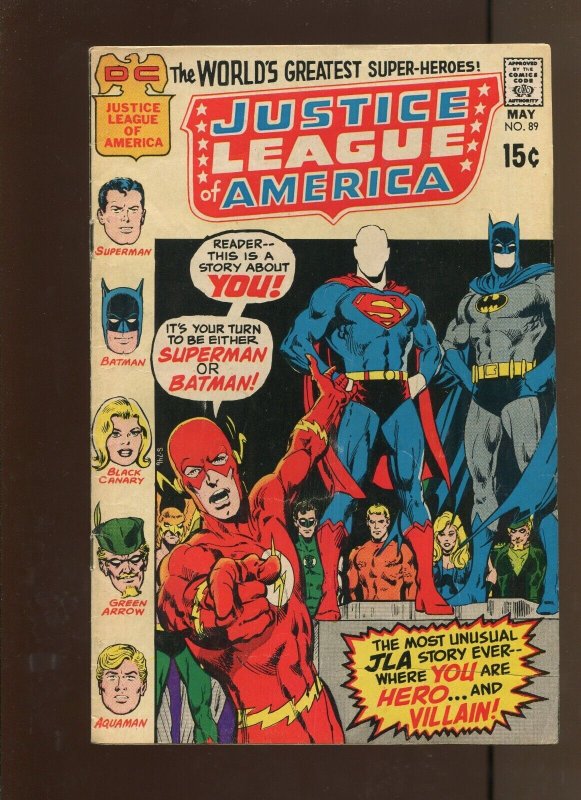 Justice League of America #89 / Dick Dillin Art (5.0) 1971