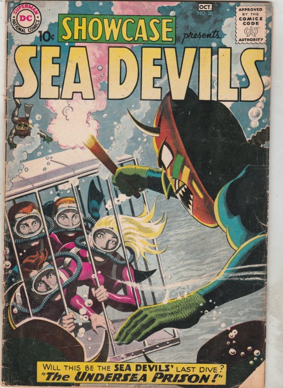 Showcase #28 (1960) VG+ PRICE DROP!  2nd Appearance Sea Devils