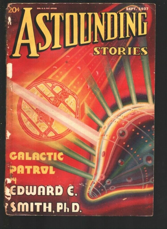 Astounding Stories 9/1937-Wesso cover-Galactic Patrol by E.E. Smith-VG-