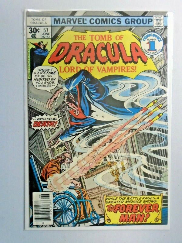 Tomb of Dracula #57 1st Series water stains 5.0 (1977)