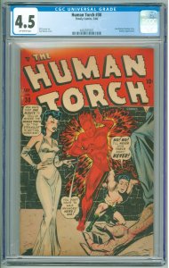 The Human Torch #30 (1948) CGC 4.5 OW Pages!