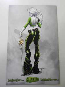 Lady Death Gallery #1 Emerald Turnaround Edition / Profile NM ! Signed W/ COA!