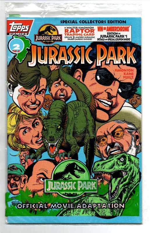 Jurassic Park #1 2 3 & 4 Official Movie Complete Set SEALED w/Cards - 1993 - NM