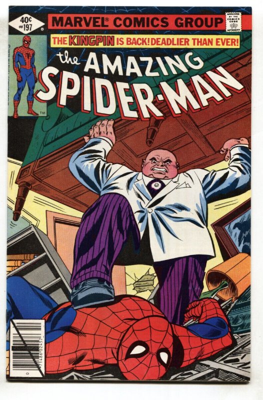 AMAZING SPIDER-MAN #197--comic book--1979--KINGPIN--MARVEL--NM-