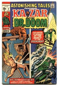 ASTONISHING TALES #2-KA-ZAR DR. DOOM-JACK KIRBY 1970 FN