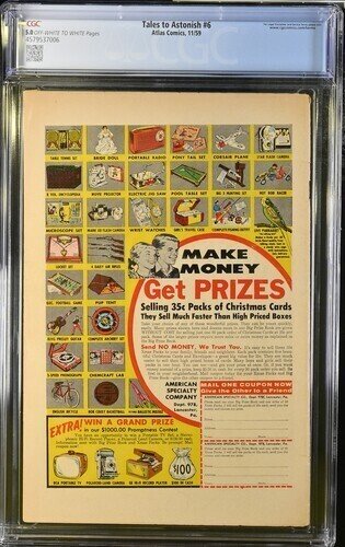 Tales to Astonish #6 1959 Atlas Comics CGC 5.0