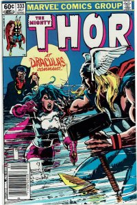 Thor #333 (1966 v1) Sienkiewicz Dracula Newsstand NM