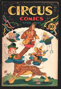 Circus #1 1945-1st issue-WWII era issue-The Roly Poly story features a gorill...