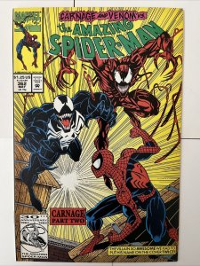 the Amazing SPIDER-MAN #362  2nd App CARNAGE  Mark Bagley  1992. NM+. See Pix