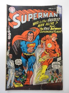 Superman #199 (1967) VG Condition 1 in tear fc